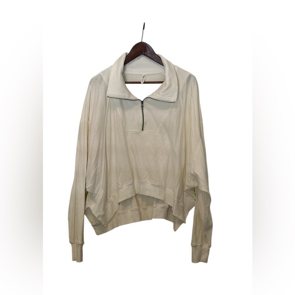 Women’s Cream Daily Practice by Anthropologie Half zip pullover, Large - Picture 5 of 8